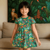 Tropical Safari Animal Print Girls Dress - Beekee