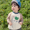 Kids Cute 3D Bug Patch Detail Long Sleeve Shirt- Beekee