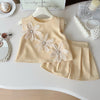 3D Flower Top and Shorts Set - Beekee
