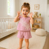 3D Flower Top and Shorts Set - Beekee