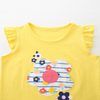 Sunny Flower Ruffle Top & Striped Shorts Set - Beekee