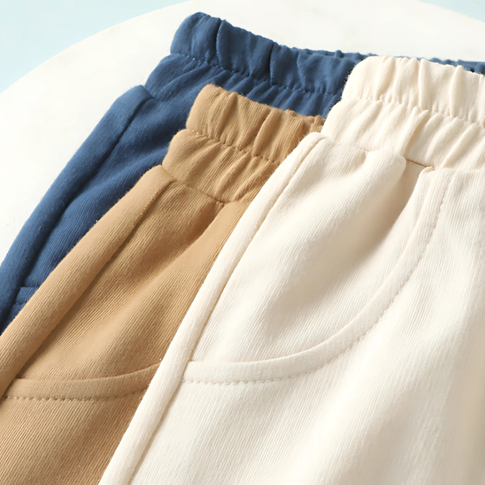 Embroidered Bear Cotton Shorts-Beekee