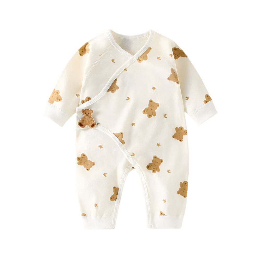 Adorable Cartoon Print Baby Jumpsuit - Beekee