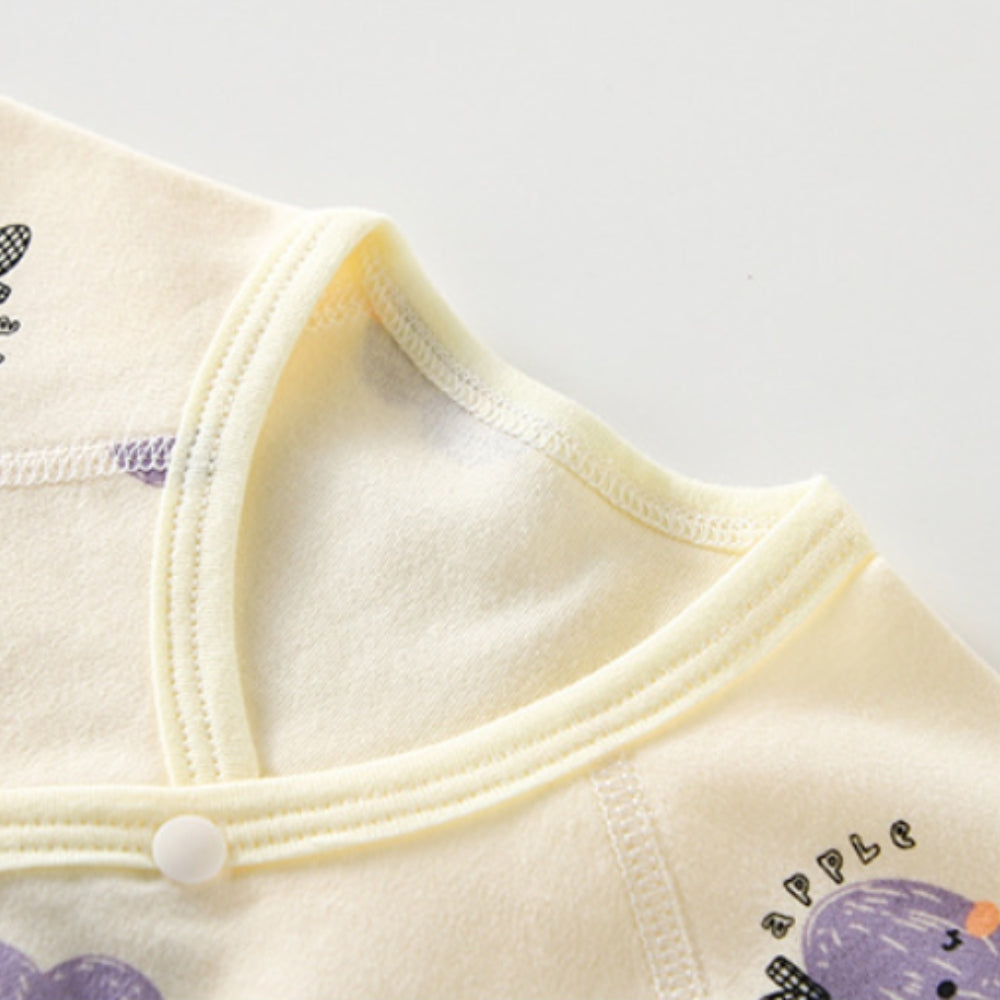 Adorable Cartoon Print Baby Jumpsuit - Beekee