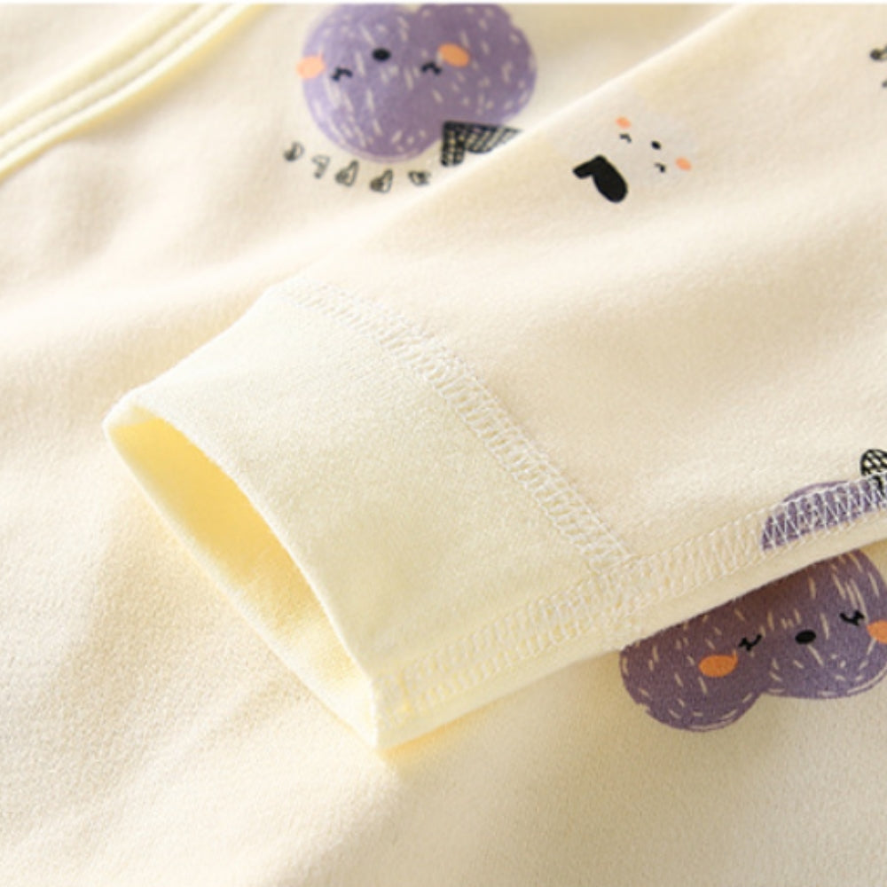 Adorable Cartoon Print Baby Jumpsuit - Beekee