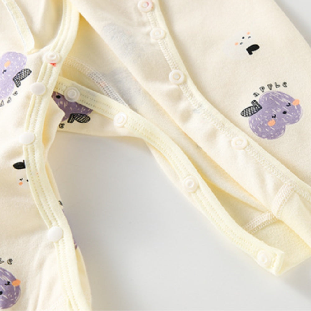 Adorable Cartoon Print Baby Jumpsuit - Beekee