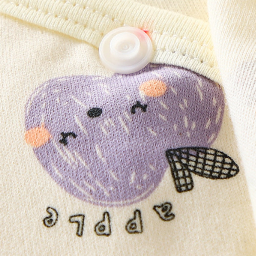 Adorable Cartoon Print Baby Jumpsuit - Beekee