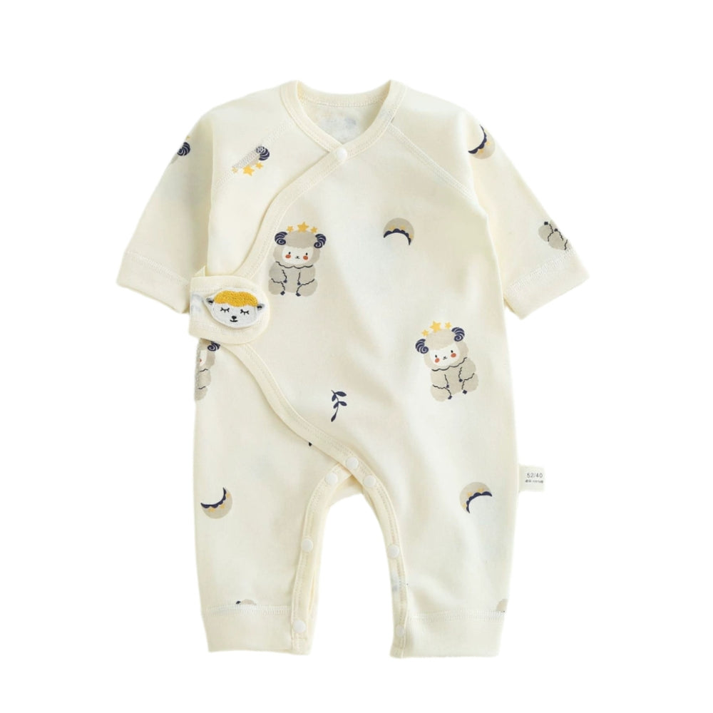 Adorable Cartoon Print Baby Jumpsuit - Beekee