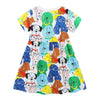 Adorable Colorful Puppy Girls Dress - Beekee