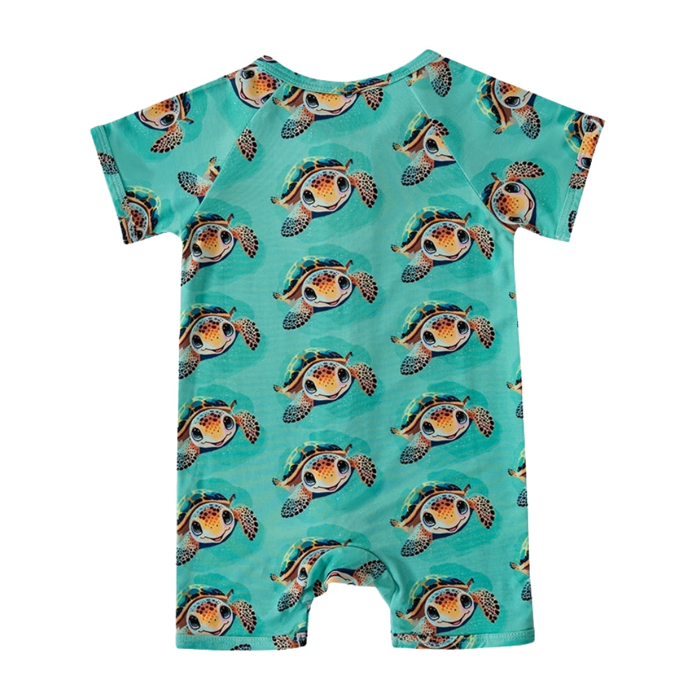 Adorable Sea Turtle Baby Summer Romper - Beekee
