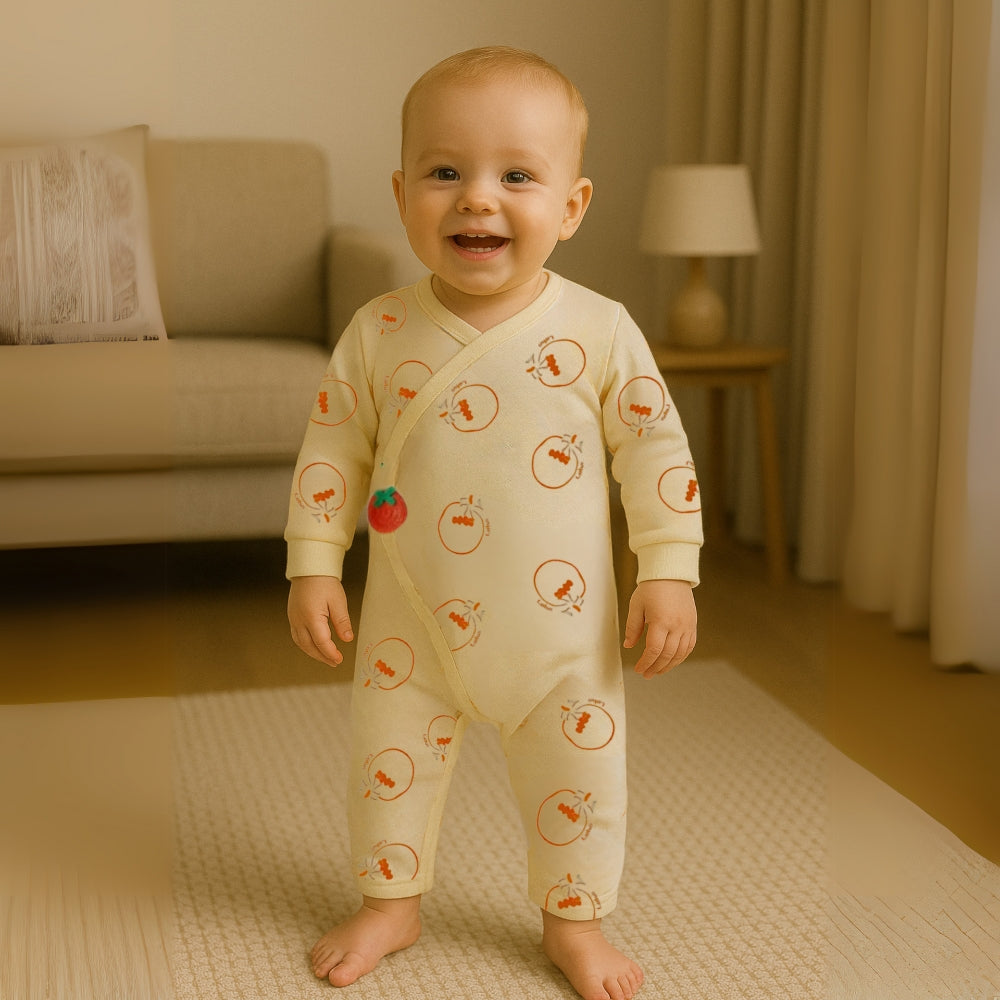 Adorable Cartoon Print Baby Jumpsuit - Beekee