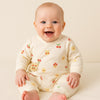 Adorable Cartoon Print Baby Jumpsuit - Beekee