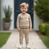Animal Embroidered Cotton Sweatsuit Set - Beekee