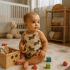 Animal and Fruit Prints Sleeveless Baby Romper - Beekee