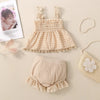 Baby Girls Lace Ruffle Top and Bloomers Set - Beekee