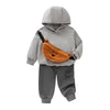 Bear Pocket Hoodie and Jogger Set - Beekee
