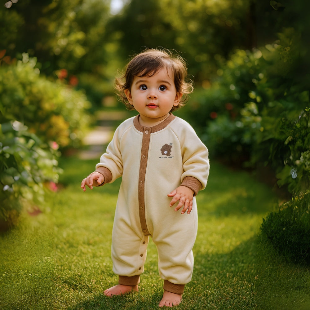 Bear Print Baby Jumpsuit - Beekee