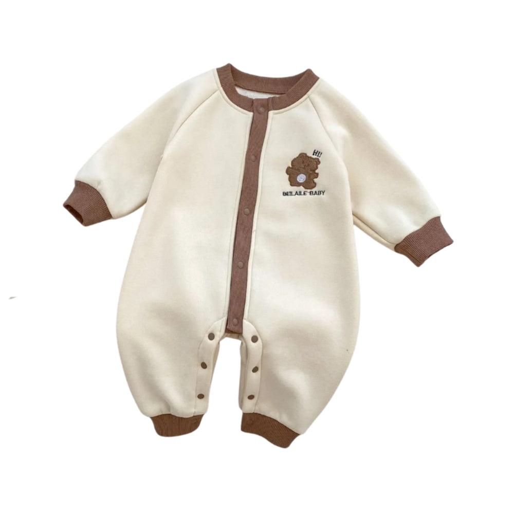 Bear Print Baby Jumpsuit - Beekee