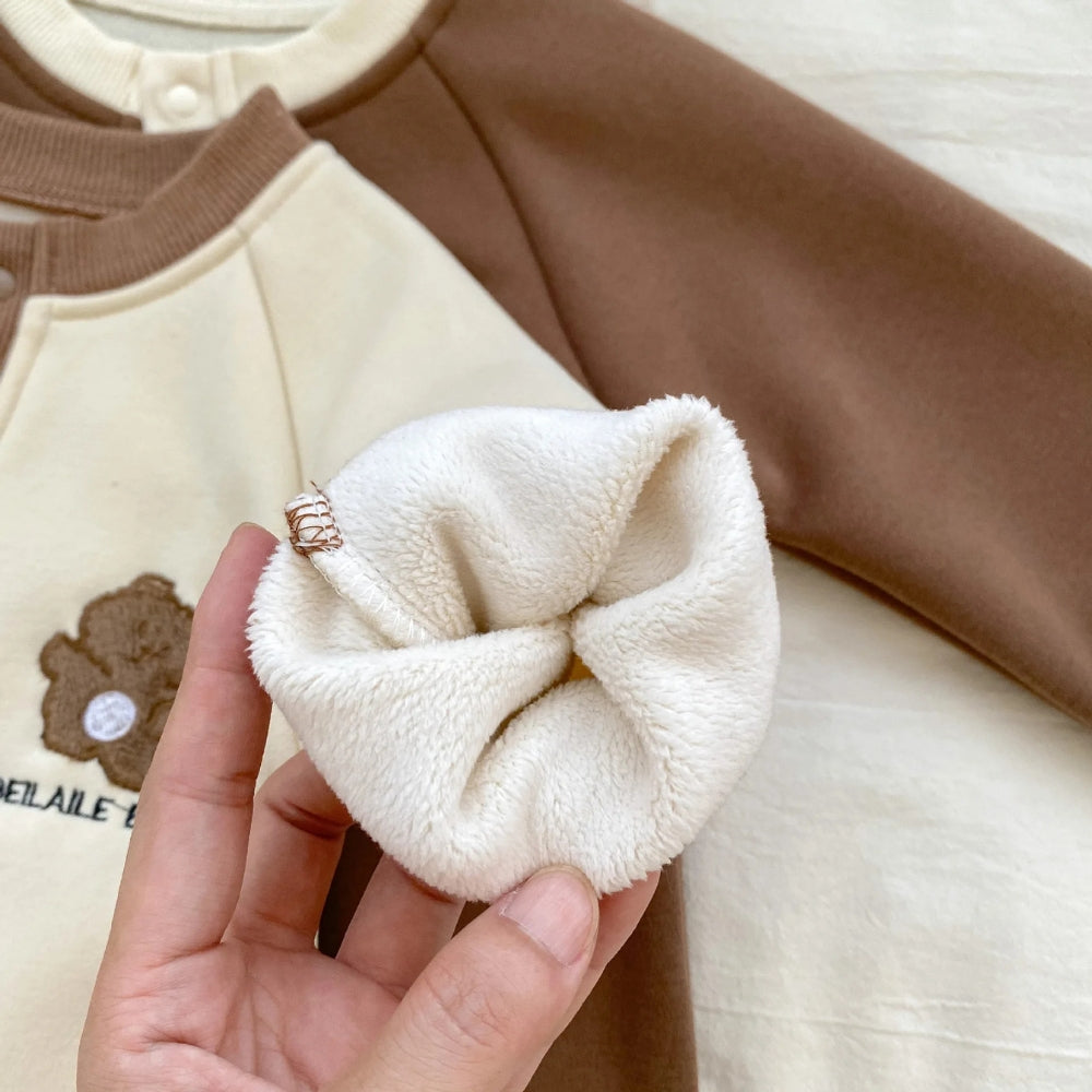 Bear Print Baby Jumpsuit - Beekee