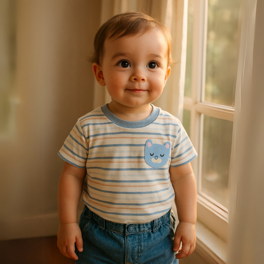 Boys Cotton Animal Print T-Shirt - Beekee