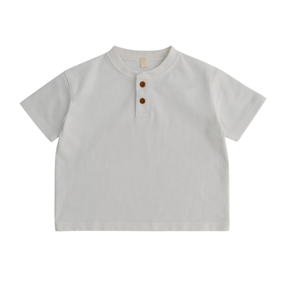 Boys Cotton Henley Shirt - Beekee