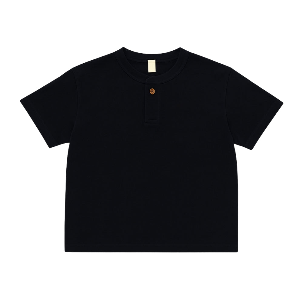 Boys Cotton Henley Shirt - Beekee