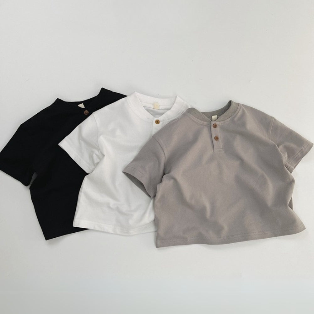 Boys Cotton Henley Shirt - Beekee