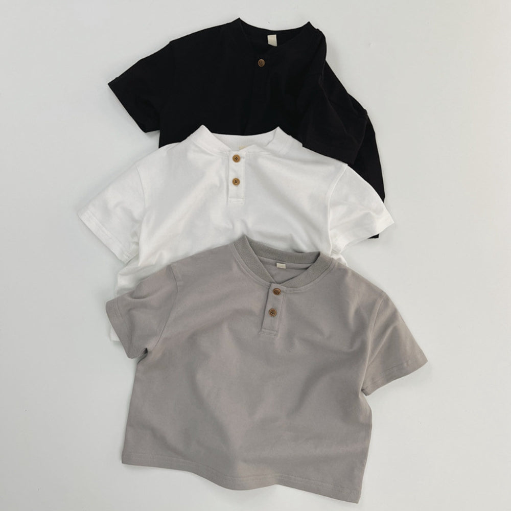 Boys Cotton Henley Shirt - Beekee