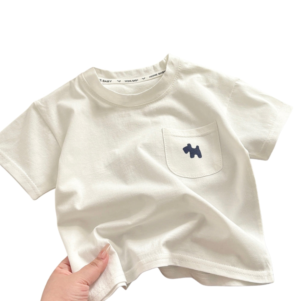 Boys' Dog Patch Pocket T-Shirt - Beekee
