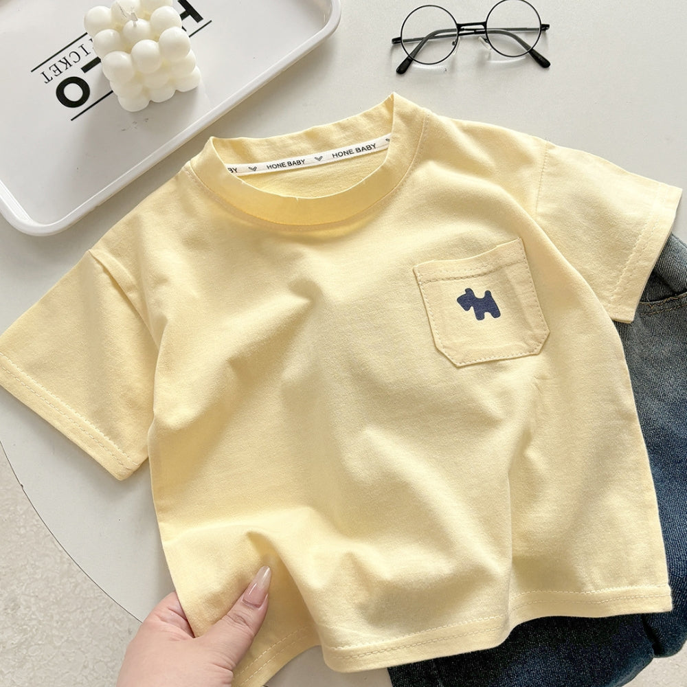 Boys Dog Patch Pocket T-Shirt - Beekee