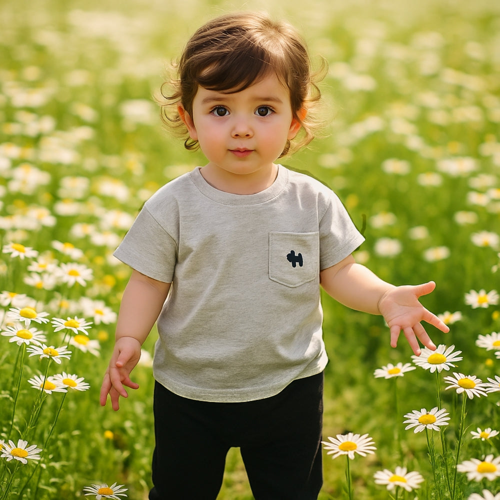Boys Dog Patch Pocket T-Shirt - Beekee