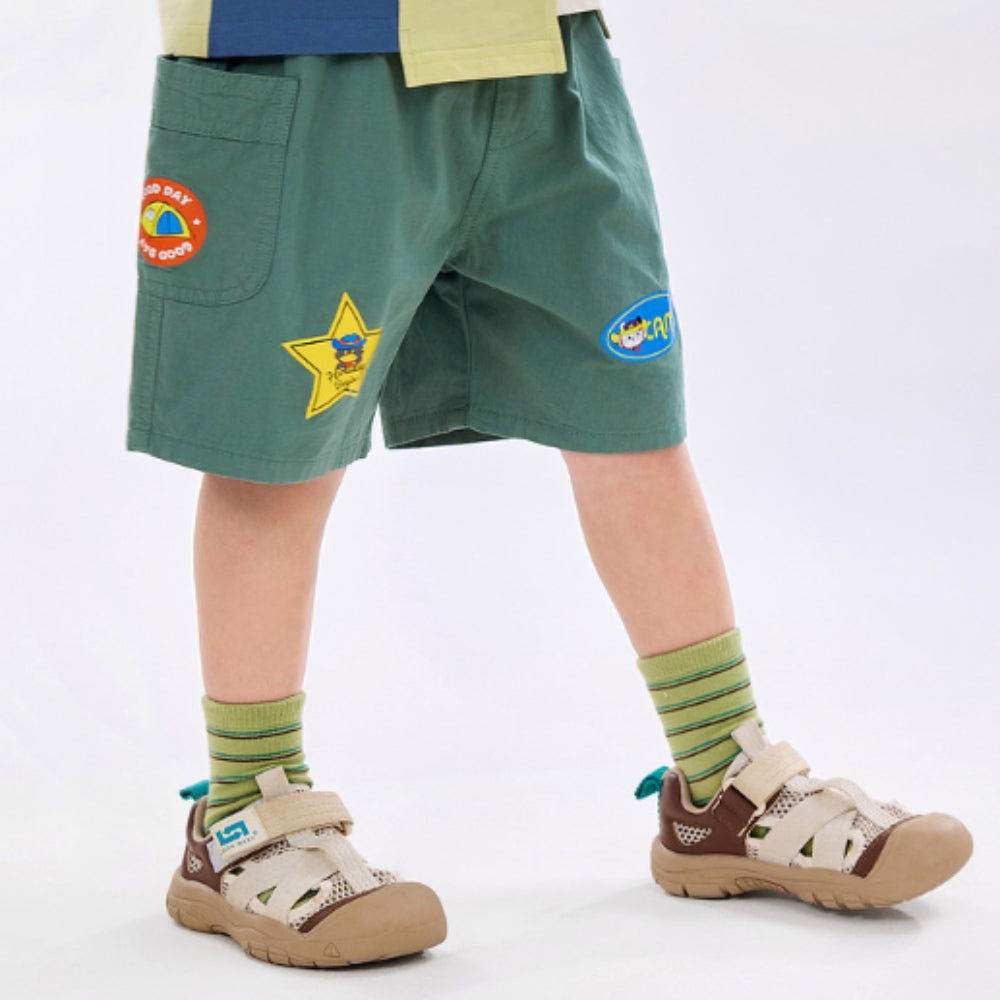Boys Patch Detail Cargo Shorts - Beekee