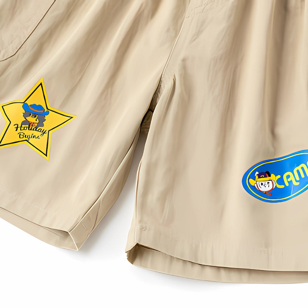 Boys Patch Detail Cargo Shorts - Beekee