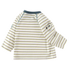 Boys Striped Dinosaur Print Long Sleeve Shirt - Beekee