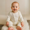 Button Up Ruffle Trim Jumpsuit - Beekee