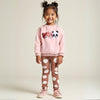 Cartoon Appliqué Sweatshirt and Leggings Set - Beekee