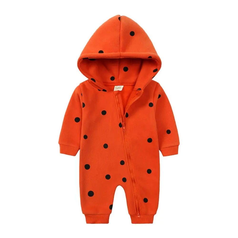Cartoon Hooded Zipper Closure Jumpsuit - Beekee