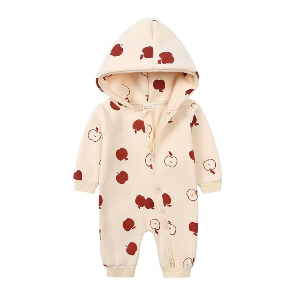 Cartoon Hooded Zipper Closure Jumpsuit - Beekee