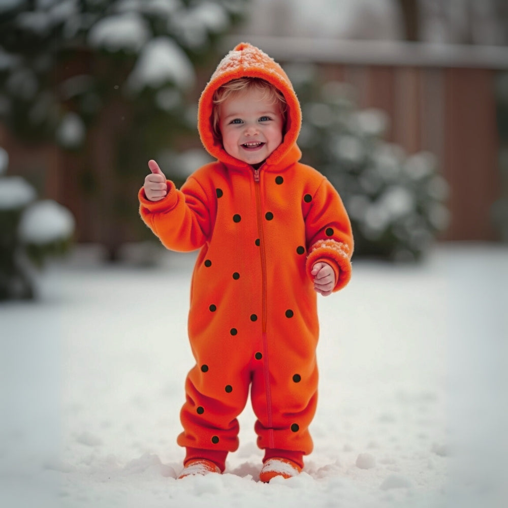 Cartoon Hooded Zipper Closure Jumpsuit - Beekee