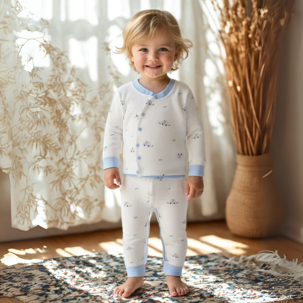 Cartoon Long Sleeve and Pants Pajama Set - Beekee