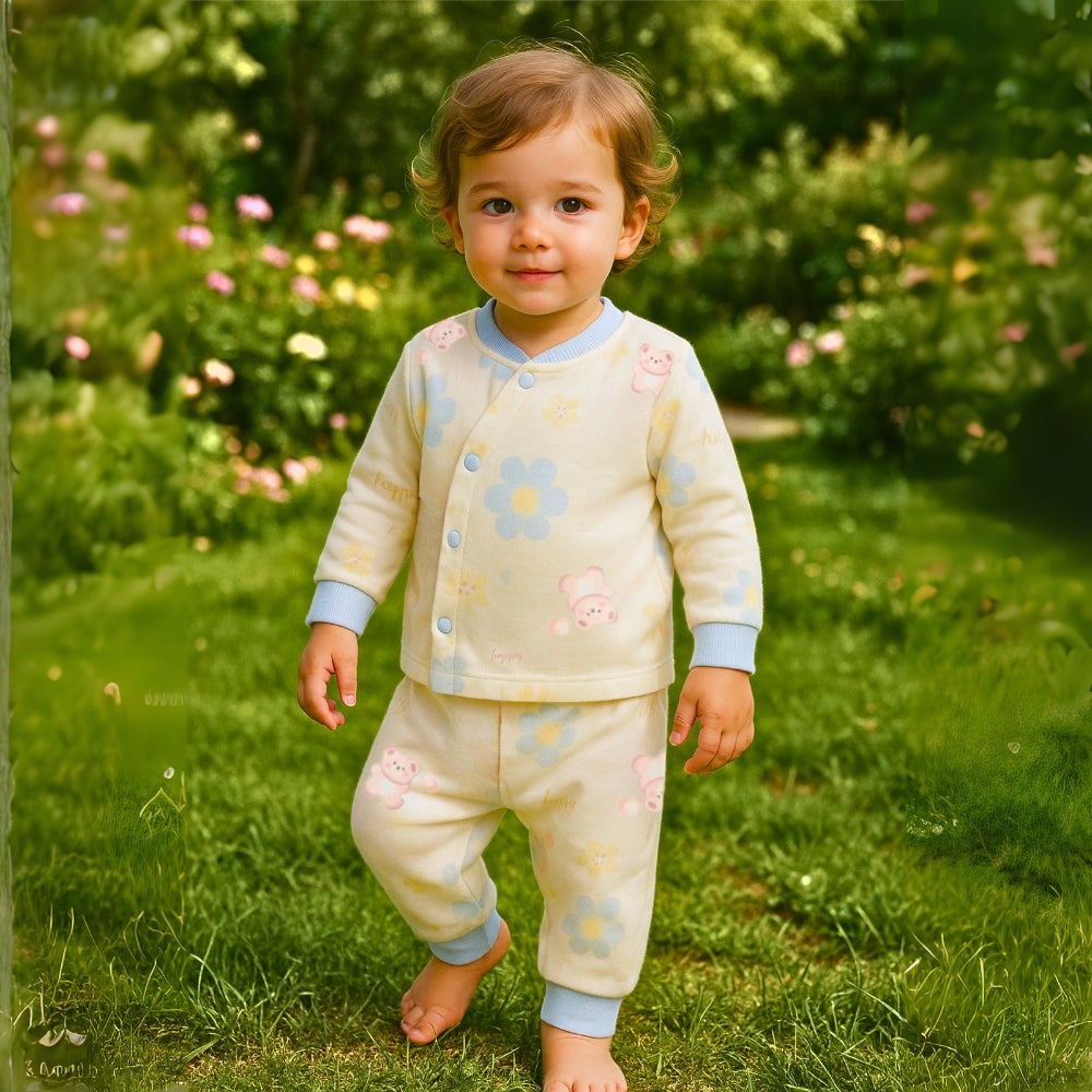 Cartoon Long Sleeve and Pants Pajama Set - Beekee