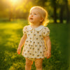 Cherry Print Girl Romper Dress - Beekee