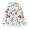 Construction Print Boys Hooded Sweatshirt - Beekee