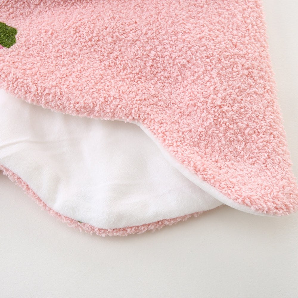 Cute Bunny Ears Fleece Poncho - Beekee