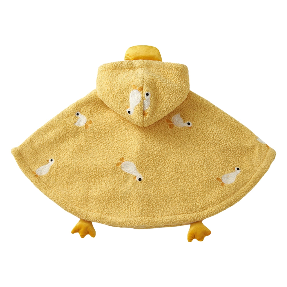 Cute Duck Hooded Fleece Poncho - Beekee