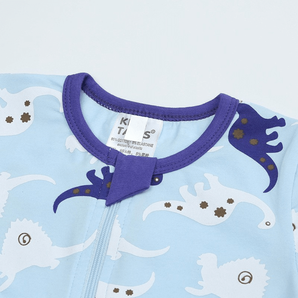 Cute Print Easy Zip Baby Romper - Beekee