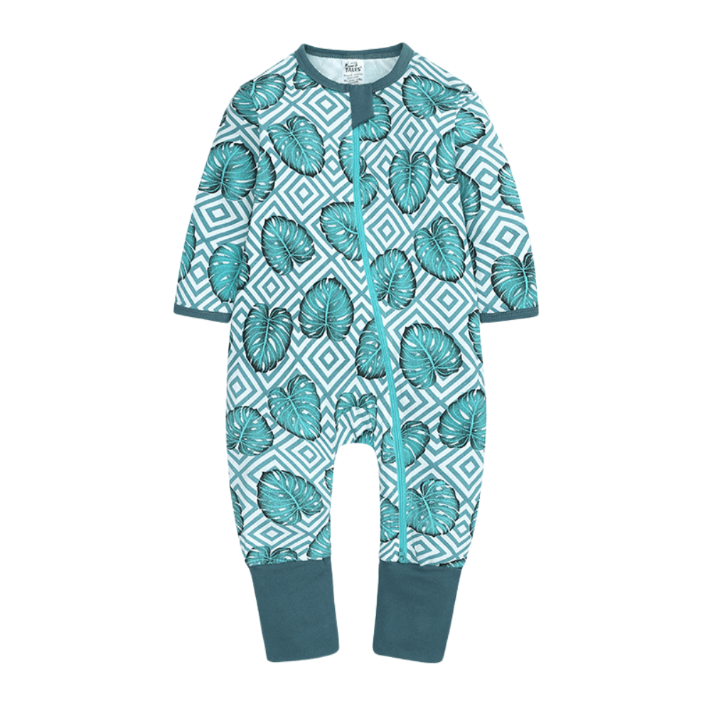 Cute Print Easy Zip Baby Romper - Beekee
