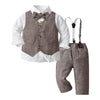 Dapper Little Gentleman Vest & Suspender Set - Beekee