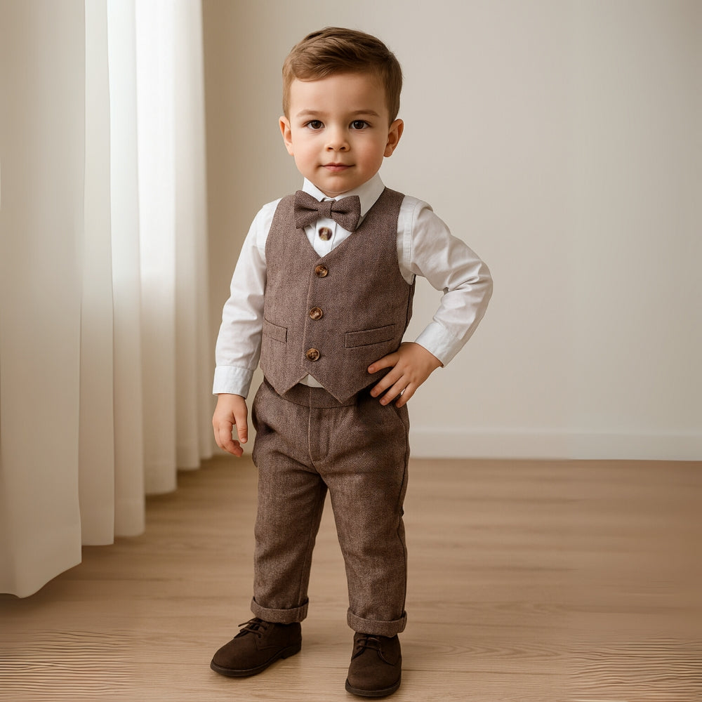 Dapper Little Gentleman Vest & Suspender Set - Beekee