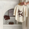 Deer Knit Cozy Baby Romper - Beekee